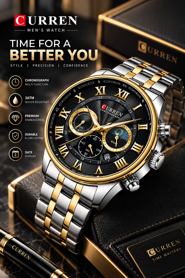 Curren 8427 Wrist Watch | Style That Speaks
