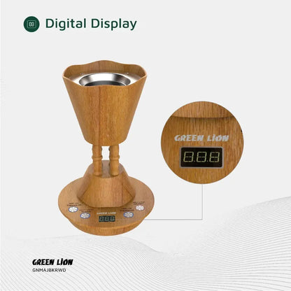 Green Lion Majlis Electric Bakhour Burner - Wooden