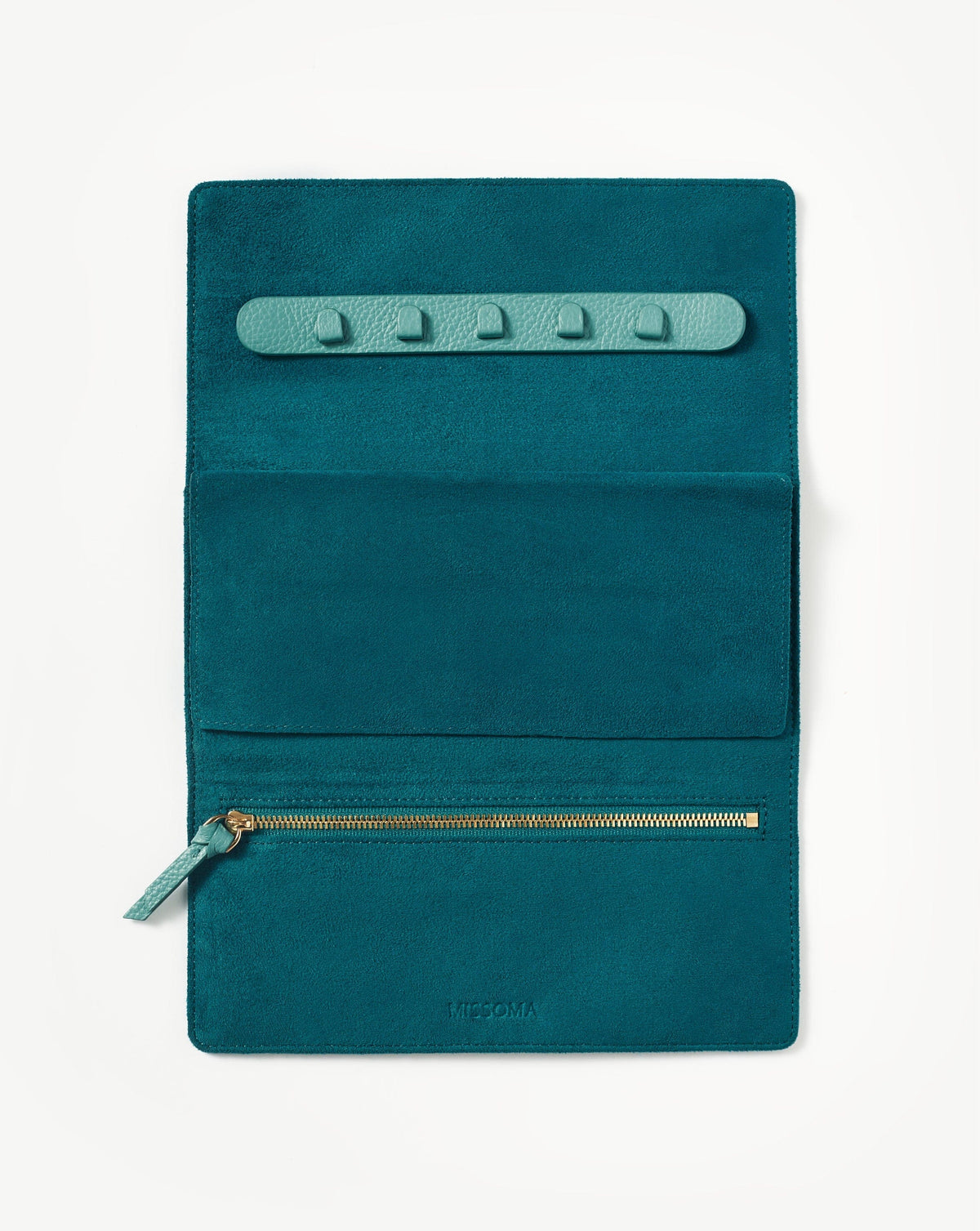 Leather Jewellery Roll | Lapis Blue