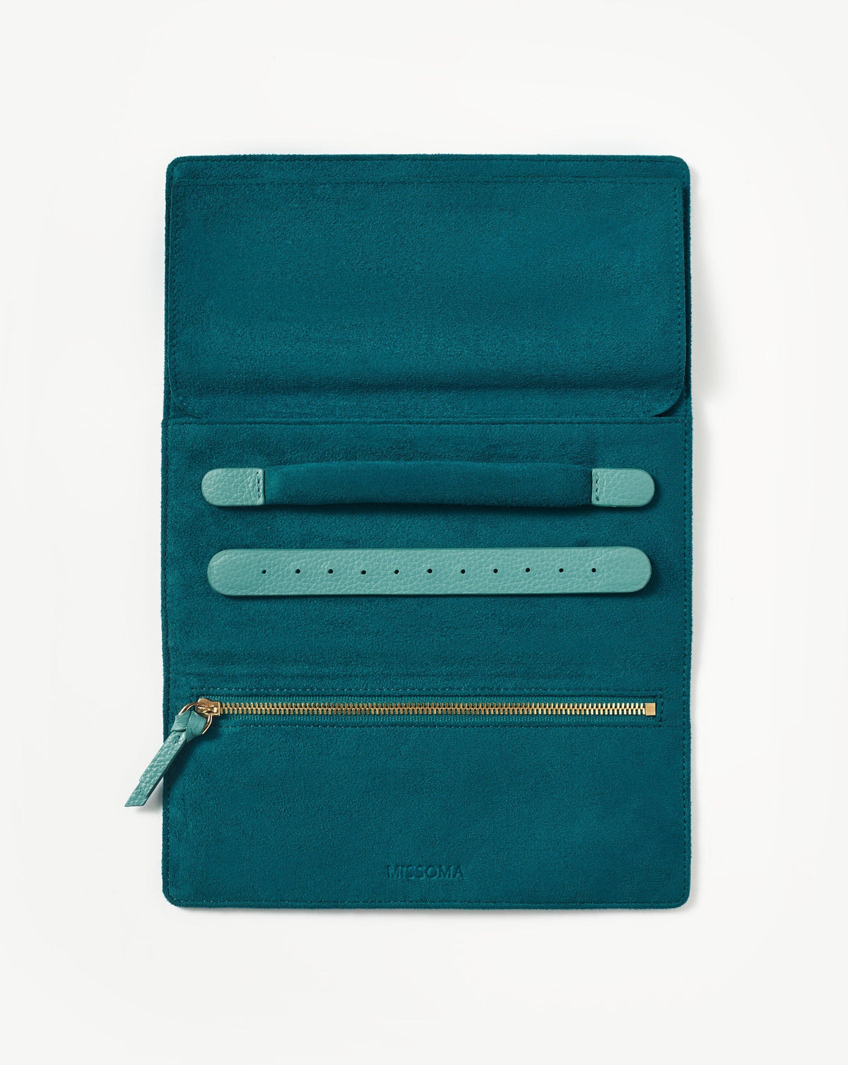 Leather Jewellery Roll | Lapis Blue