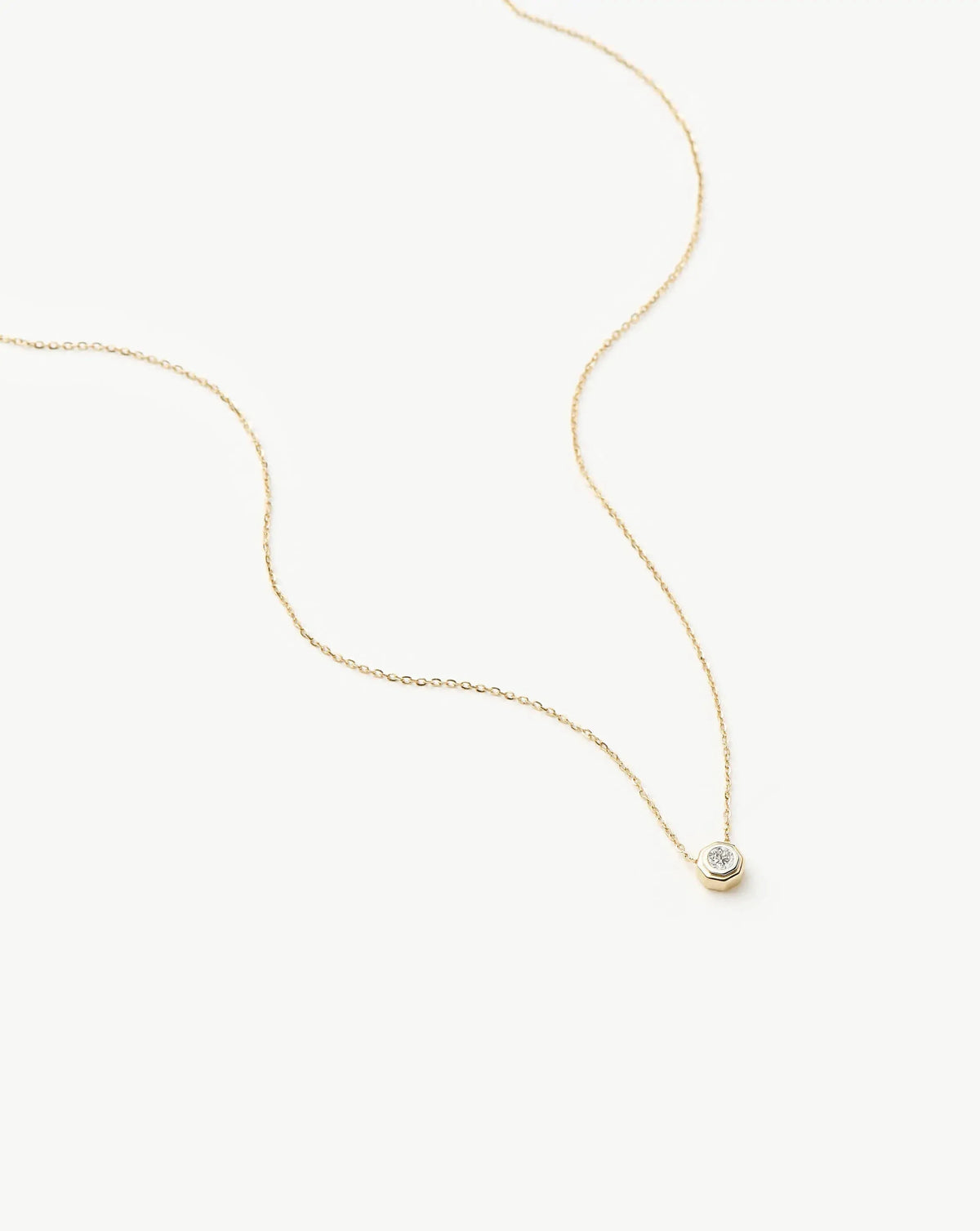 Lucy Williams Solid Gold Diamond Pendant Necklace | 14ct Solid Gold/Lab Grown Diamond